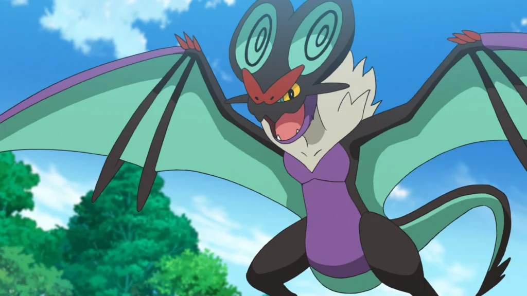Noivern usando o ataque