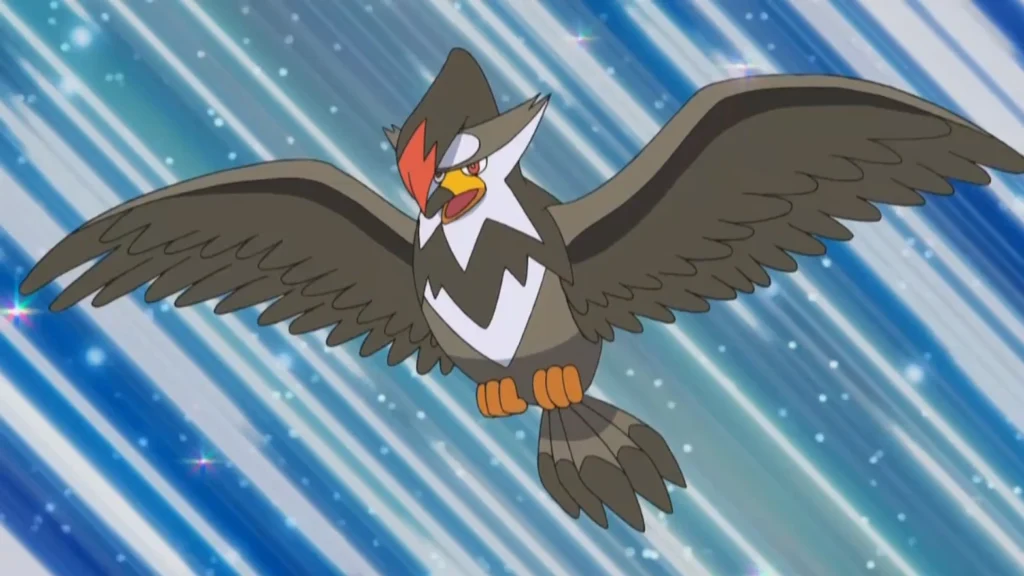 Staraptor em voo agressivo