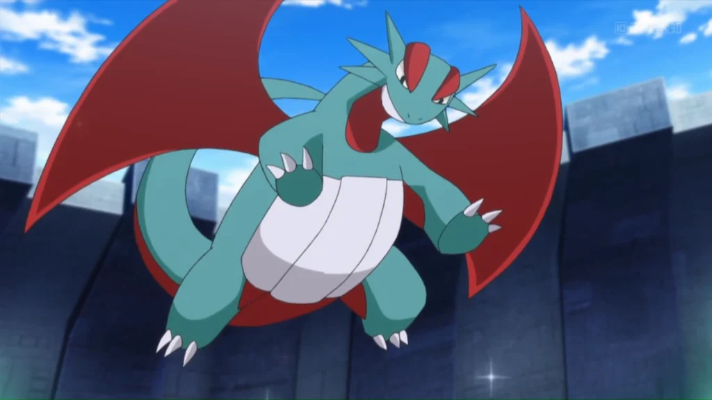Salamence pronto para batalha