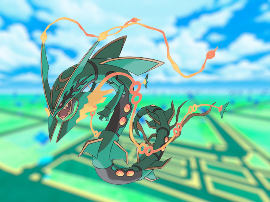 Rayquaza cortando os céus