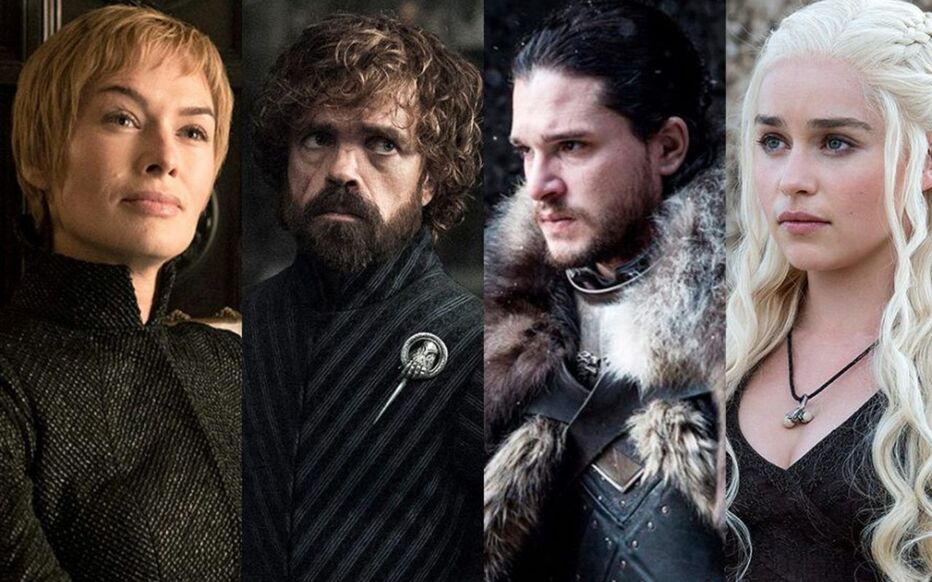 Personagens principais de Game Of Thrones.