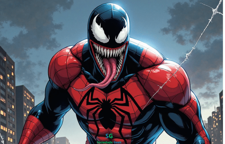 Venom veste traje clássico do Aranha!!!